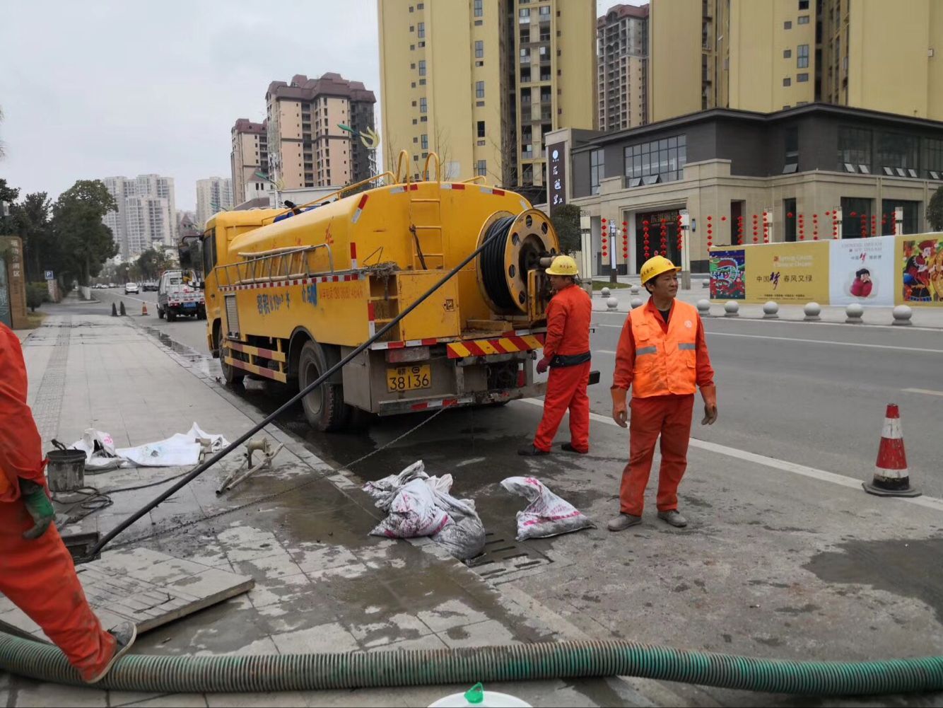 齐干却勒街道排污管道清淤-管道清洗