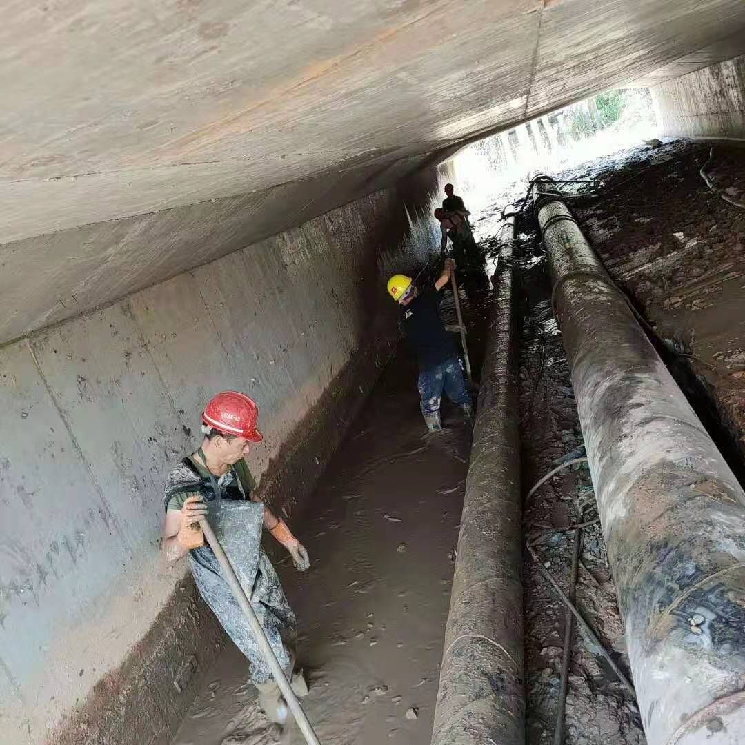 齐干却勒街道工业管道清淤