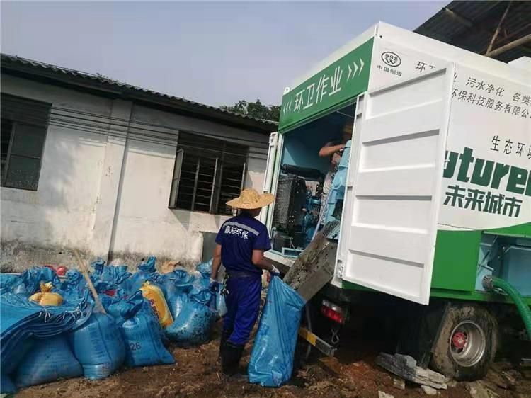 齐干却勒街道工业污泥压干处理