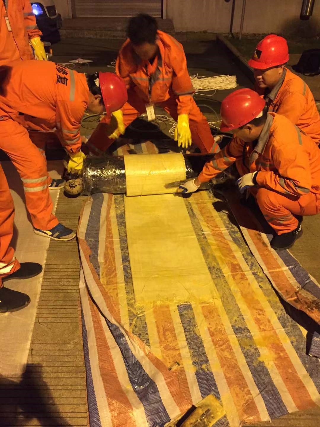 齐干却勒街道CIPP局部树脂固化法