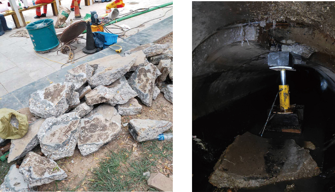 齐干却勒街道管道预处理